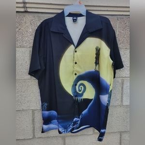 Her Universe The Nightmare Before Christmas Jack And Sally Button Up